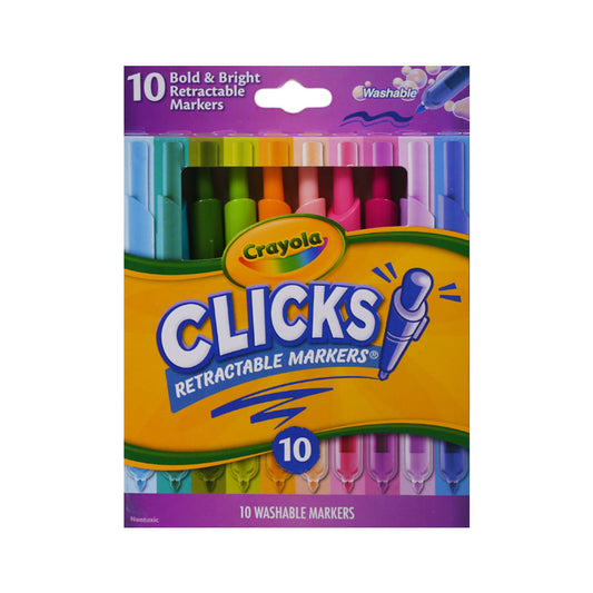 588373 CRAYOLA CLICKS MARKER 10 CLR A.I