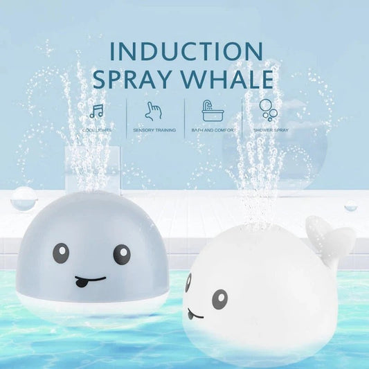 Whale Spray Water Bath LED Light Toy