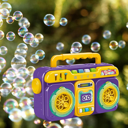 10-hole bubble radio toy with lights and music