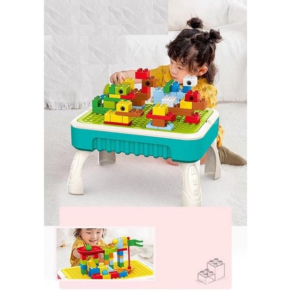 2-in-1 Building Blocks & Drawing Table