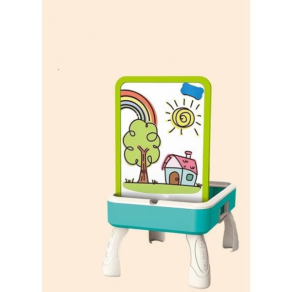 2-in-1 Building Blocks & Drawing Table