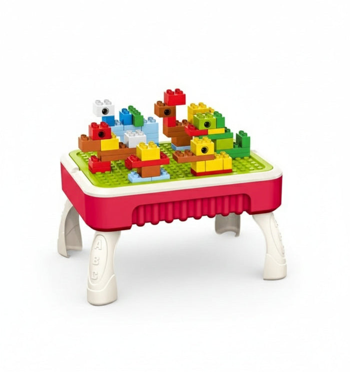 2-in-1 Building Blocks & Drawing Table