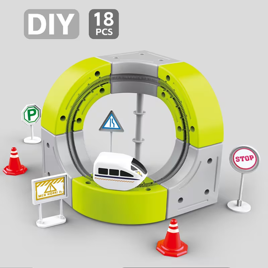 18Pcs DIY Mini Cube Levitation Train Track Set - main image