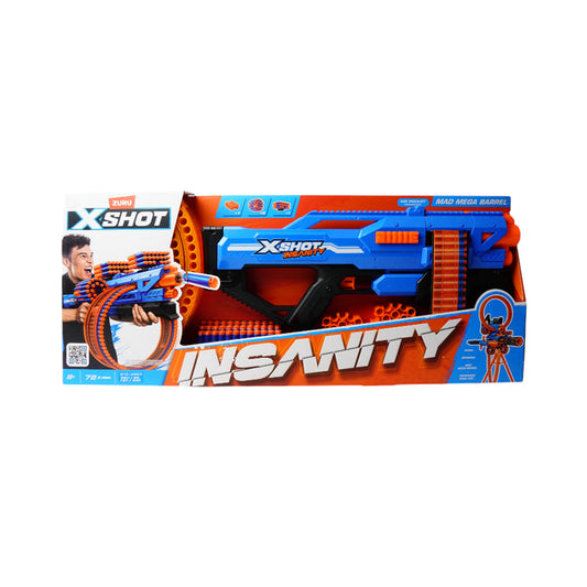 36609 X-SHOT INSANITY MAD MEGA BARREL GUN