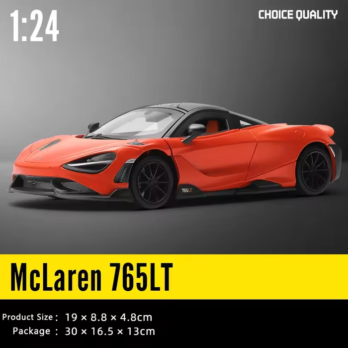 1:31 Diecast McLaren 765LT Official Licensed Model