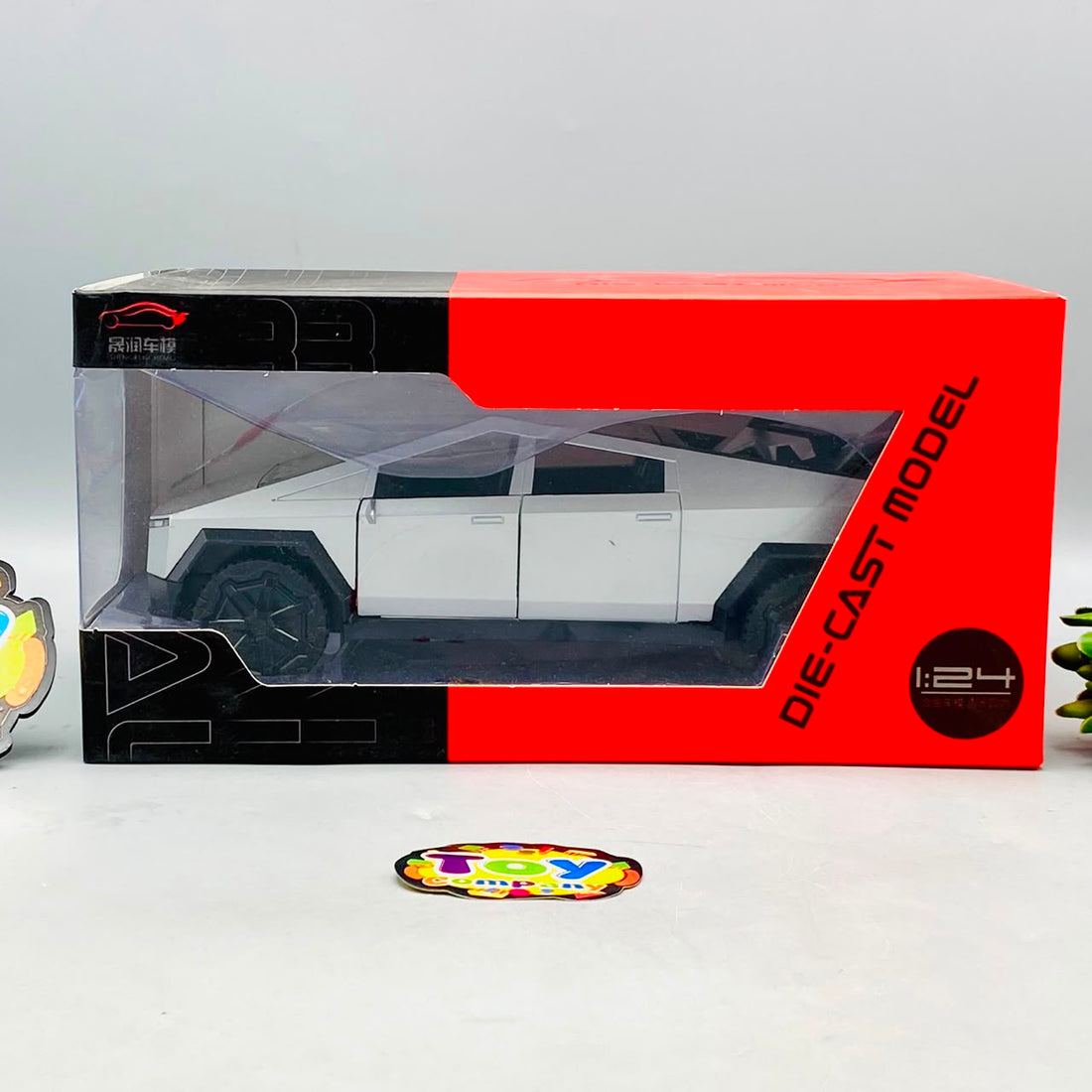 1:24 Diecast Tesla Model With Quad Bike - image 6