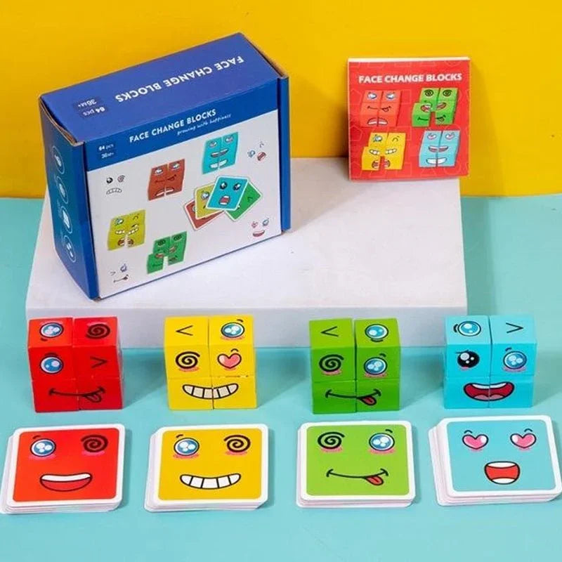 Face Changing Cube Battle Puzzle