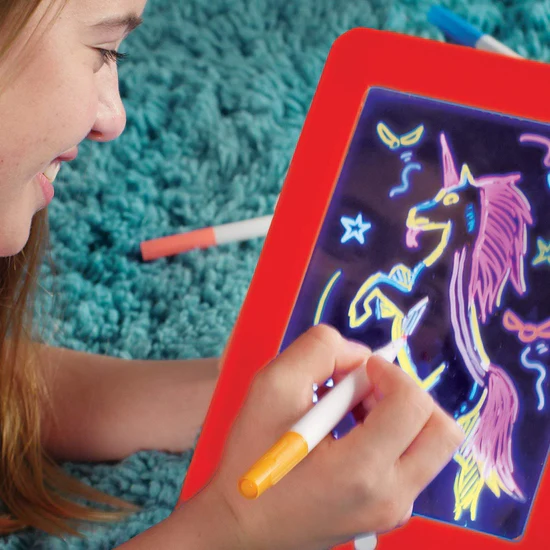 Neon LCD Drawing Tablet for Kids