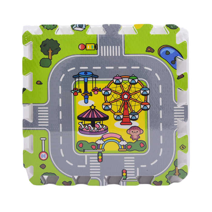 EVA Track Puzzle Mat – 30 × 30 cm, 9 Pieces