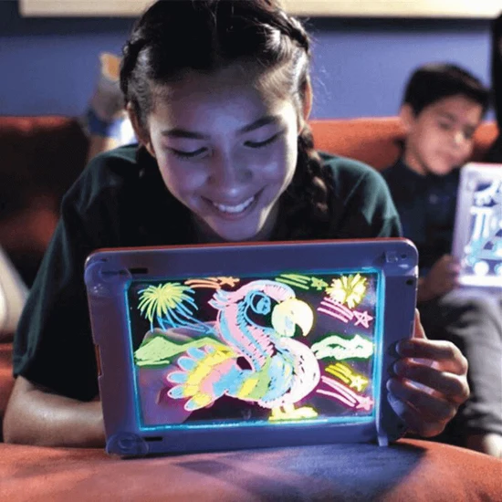 Neon LCD Drawing Tablet for Kids