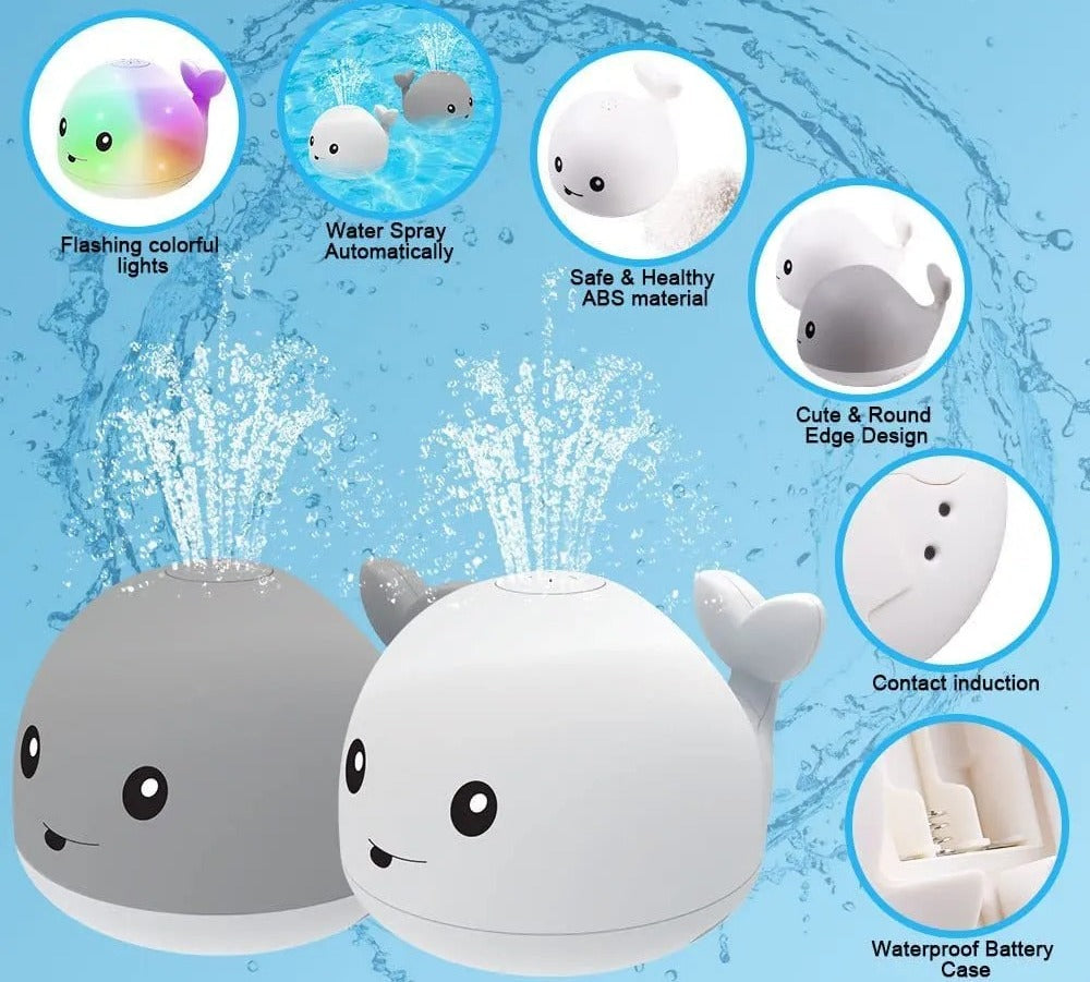 Whale Spray Bath Toy with LED Lights