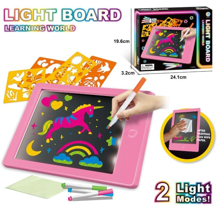Neon LCD Drawing Tablet for Kids