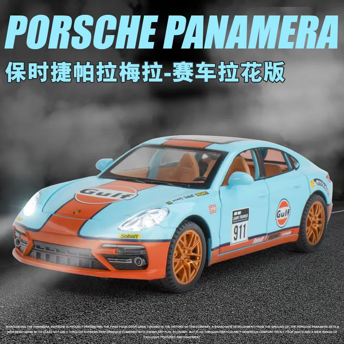 1:24 Diecast Porsche 911 Gulf Model With Acrylic Box