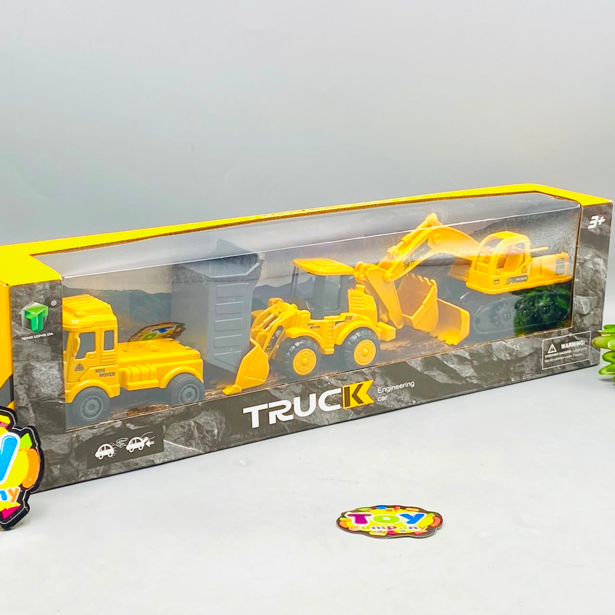Mini ABS construction vehicles set