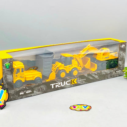 Mini ABS construction vehicles set