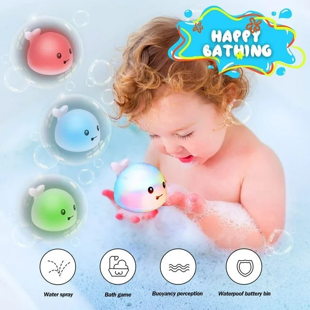 Whale Spray Bath Toy with LED Lights