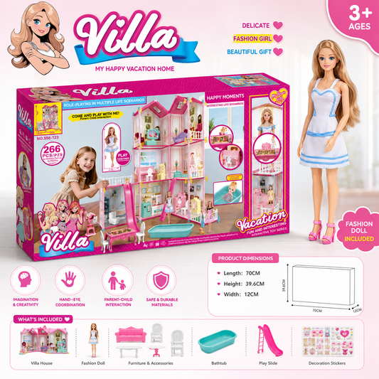 Villa Doll House – My Happy Vacation Home (266 PCS)
