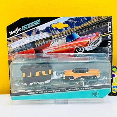 1955 Buick Century with Alameda Trailer – 1:64 Diecast