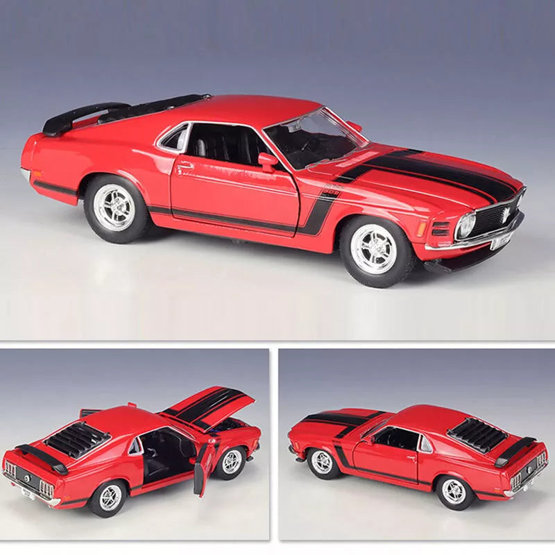 1:24 Welly Diecast 1970 Ford Mustang Boss Model Car - image 2