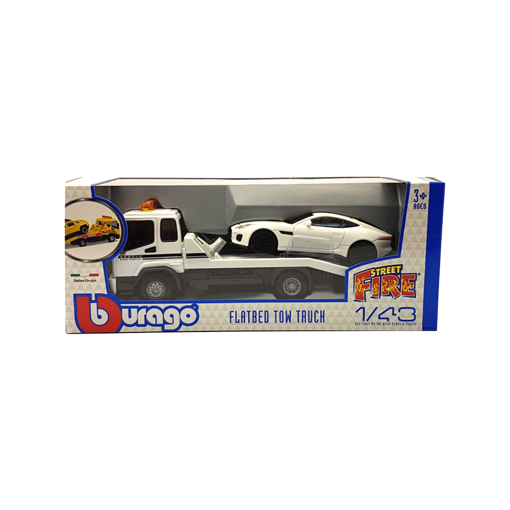 Street Fire Flatbed Tow Truck