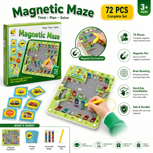 Magnetic Maze – 72 Pieces Educational Puzzle Game