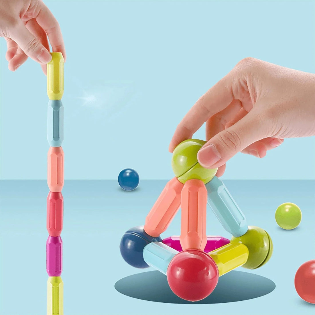 Magnetic Building Blocks Set for Kids