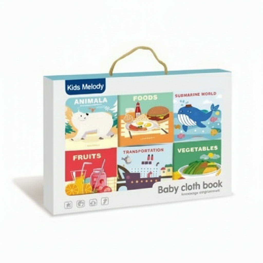 Baby Crinkle Cloth Books – Set of 6