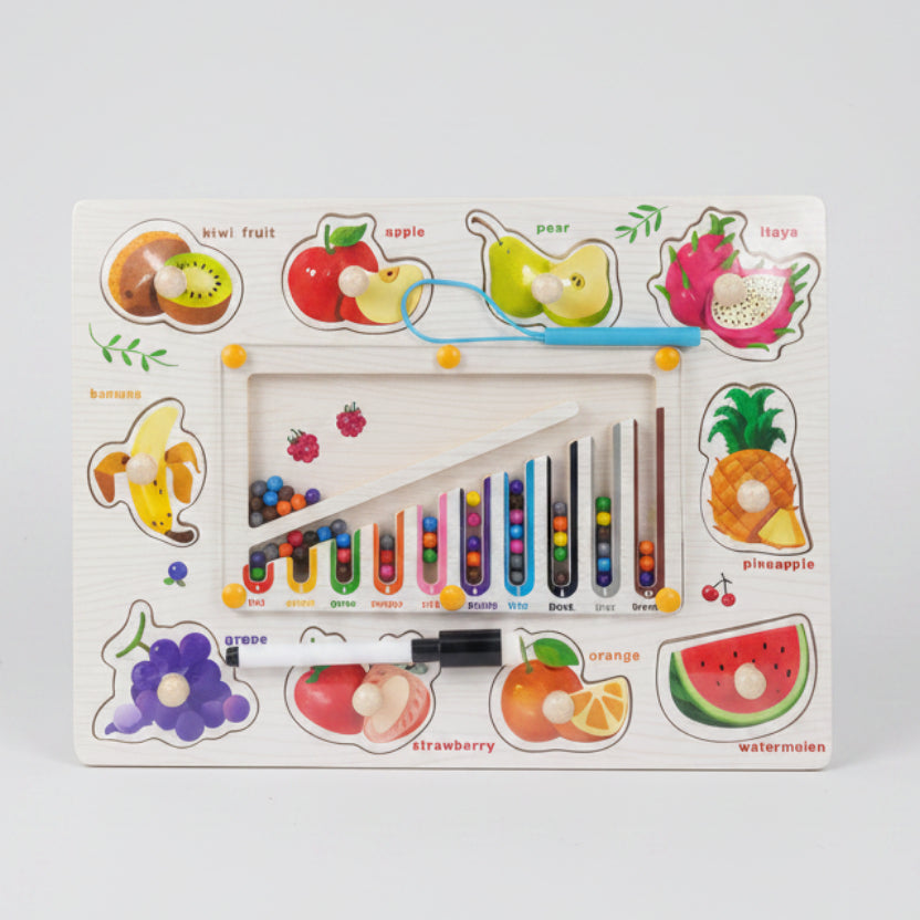 4-in-1 Magnetic Maze Puzzle Board for Kids – Montessori Activity