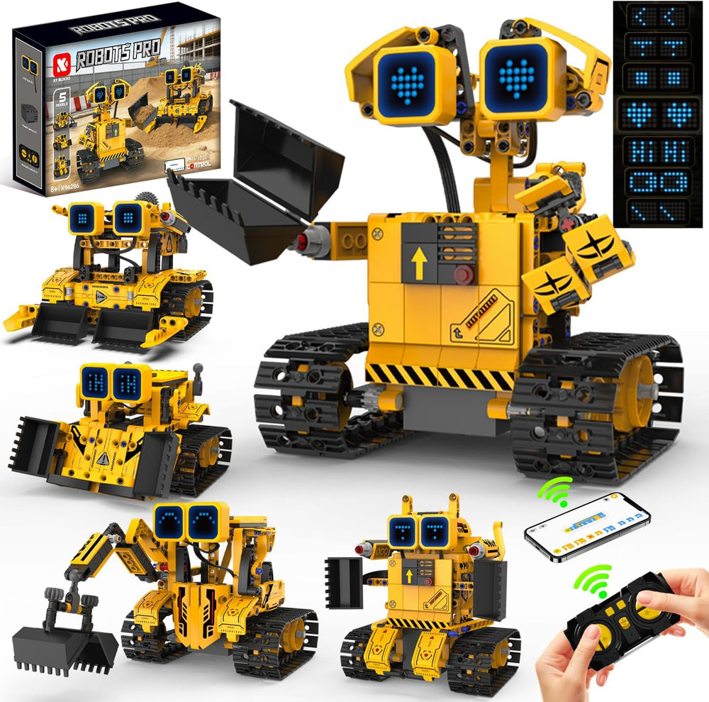 5in1 RC DIY Programming Robots Pro Bricks Set - main image