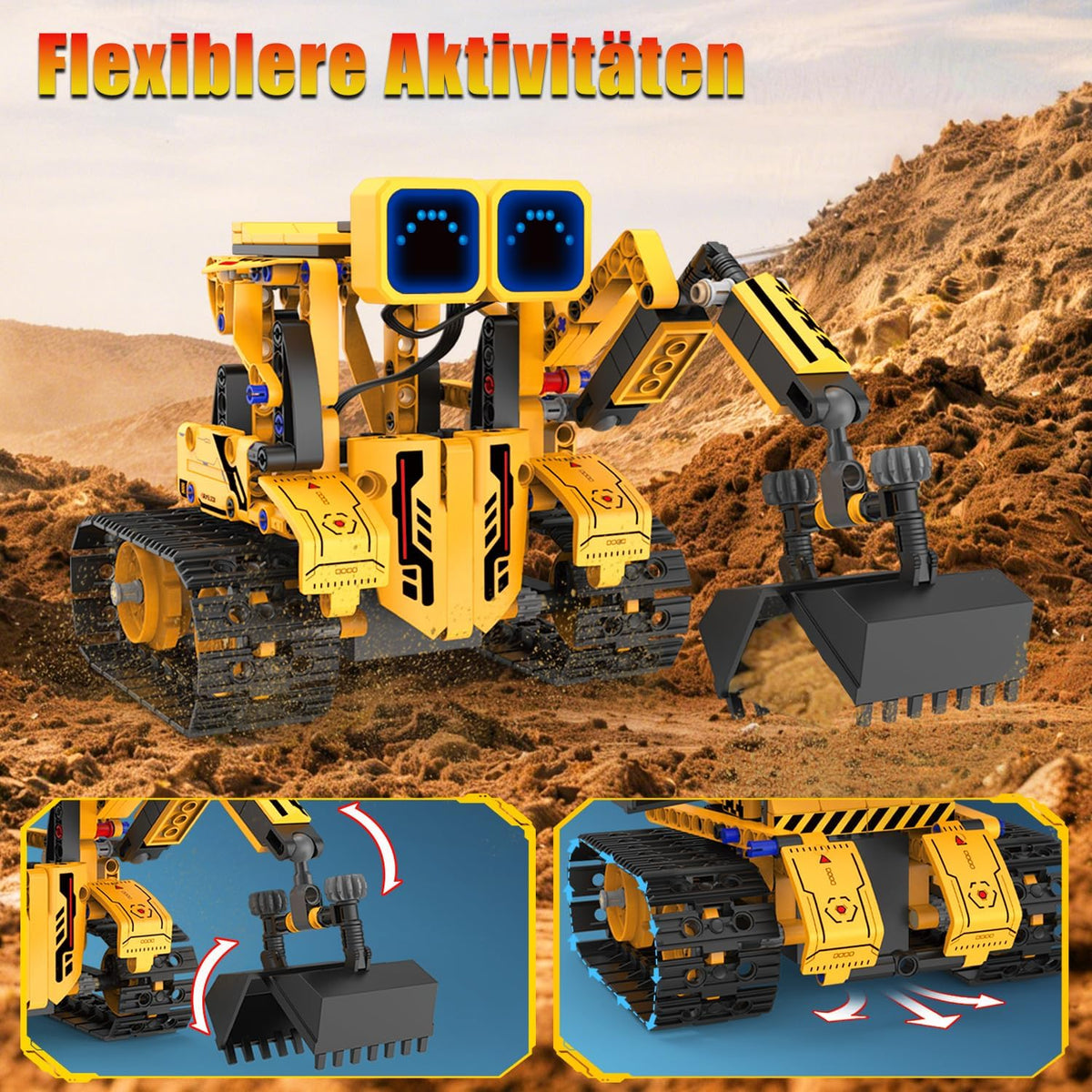 5in1 RC DIY Programming Robots Pro Bricks Set - models