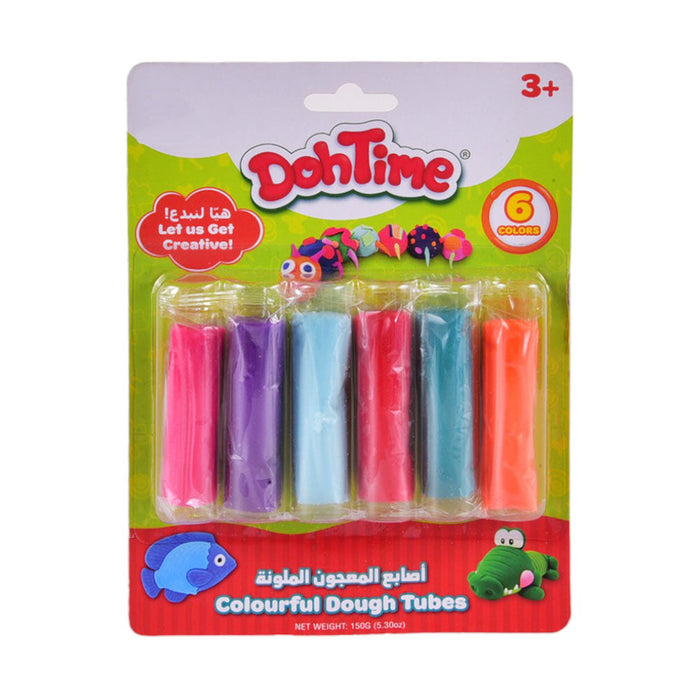 Colorful Play Dough Tubes – 6 Pieces