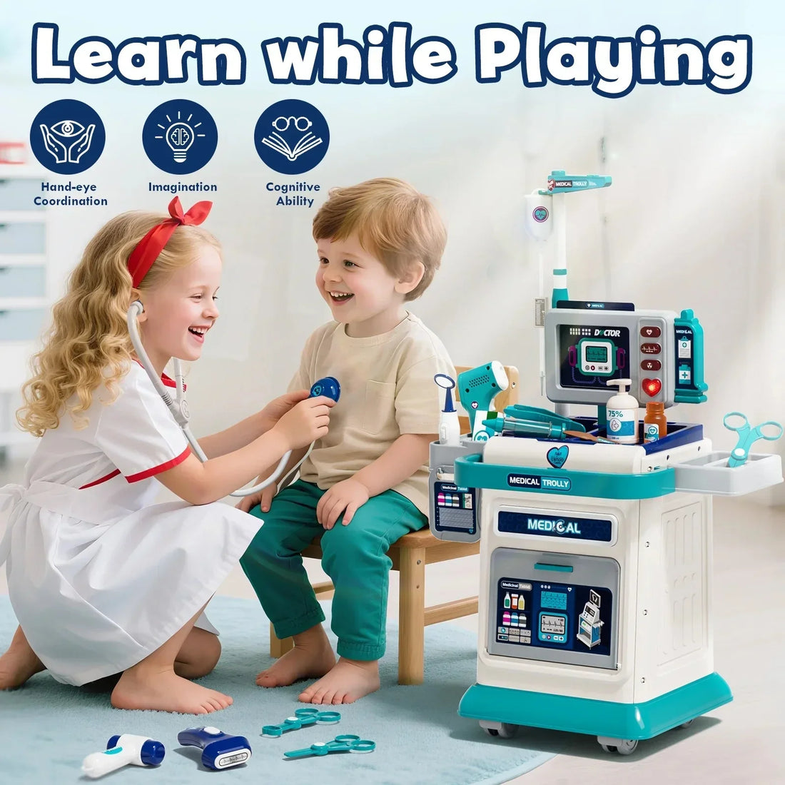 Doctor Play Set for Kids – 37 Pieces