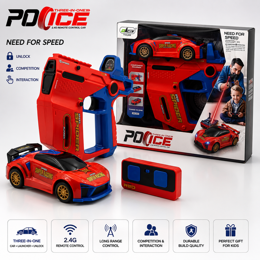 POICE 3-in-1 Remote Control Car Launcher