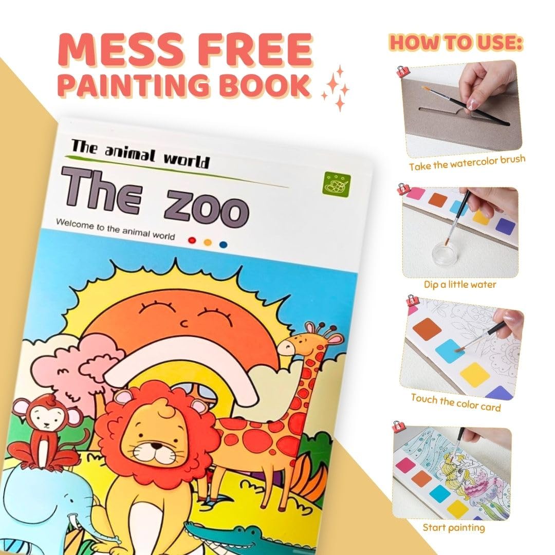 Watercolor Book Set – 12 Pages, Assorted Design