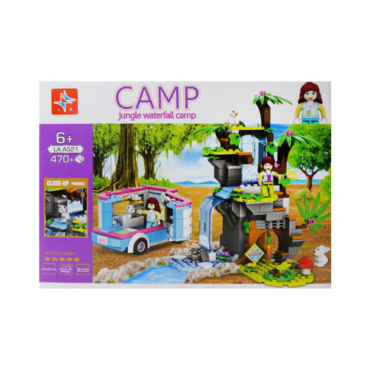 LX-A521 JUNGLE WATERFAL CAMP BLOCKS 470PCS