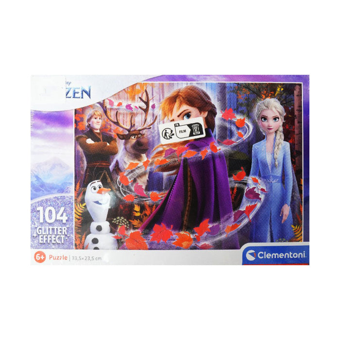 Clementoni Frozen Glitter Effect Puzzle – 104 Pieces