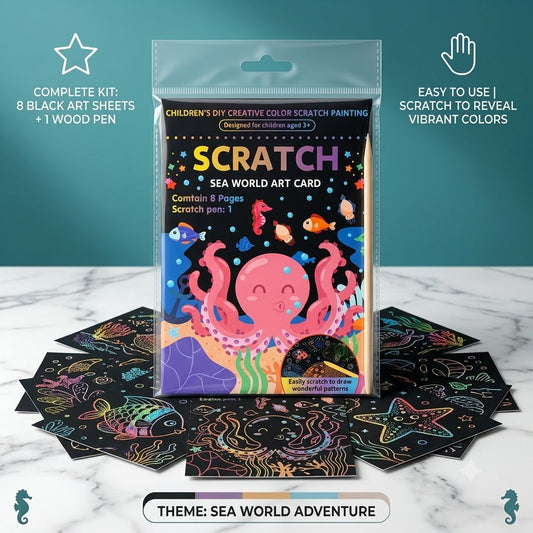 Magic Card Scratch Art Kit
