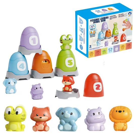 Peekaboo Animal Barn Set