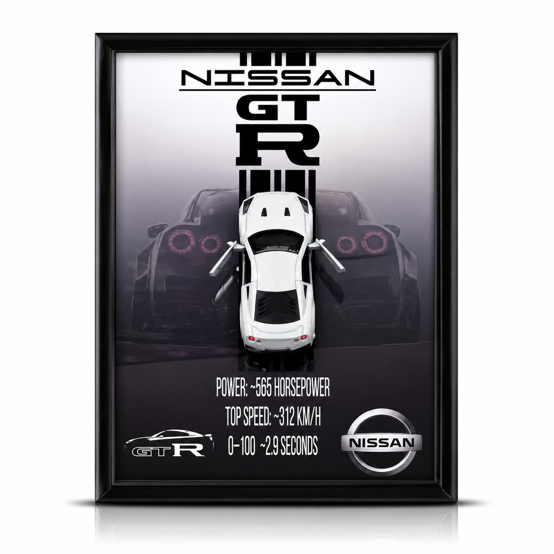 Magnetic Car Frame with 3D Diecast Model