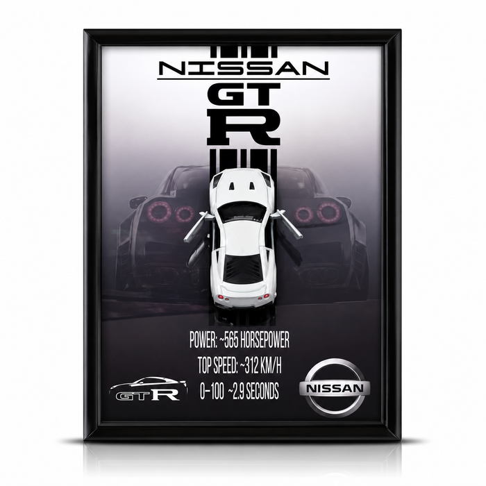 Magnetic Car Frame with 3D Diecast Model