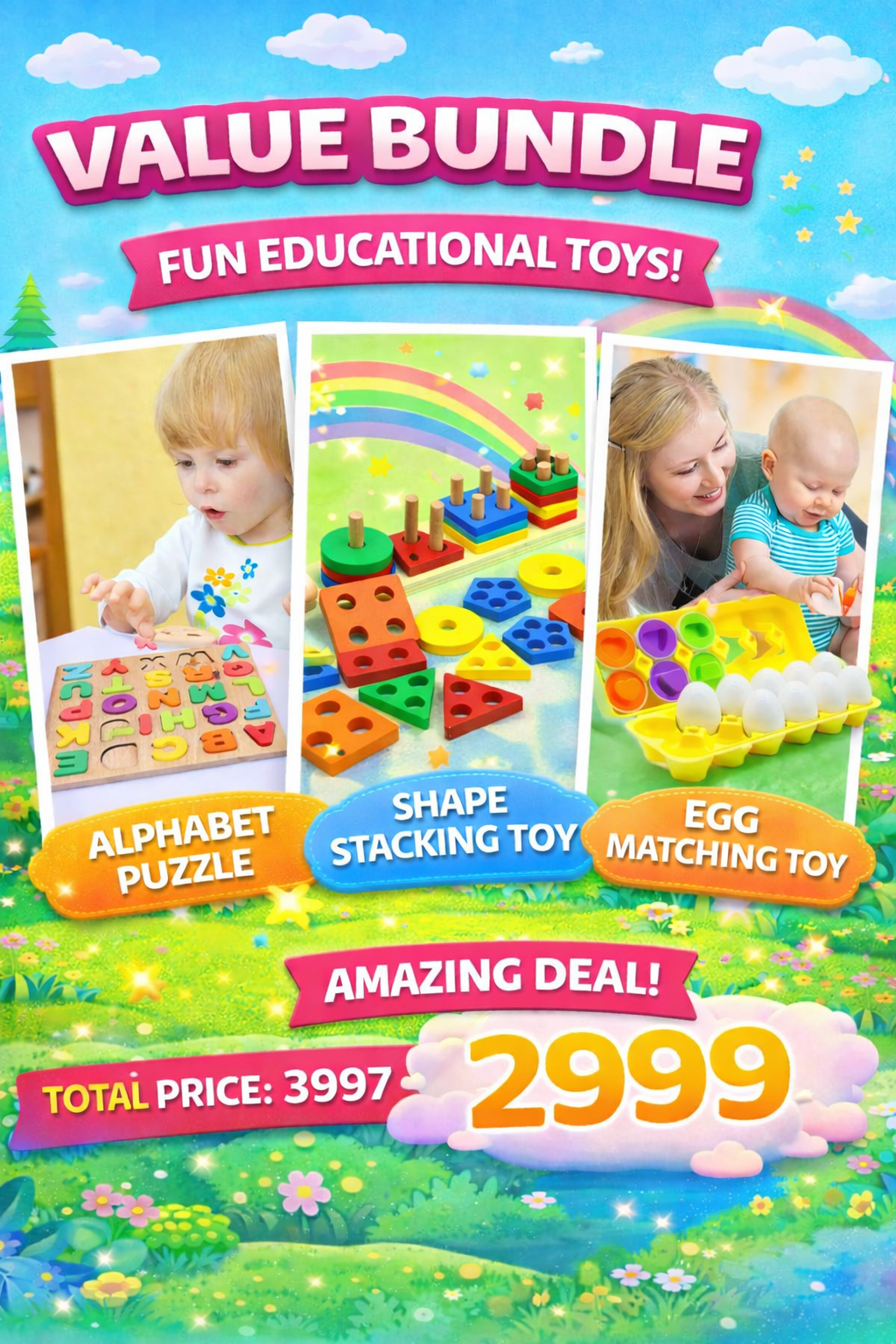 Early Learner Starter Pack – 3 Educational Toys
