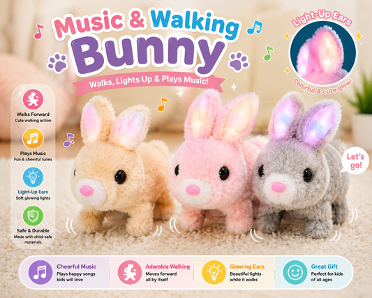 Walking Rabbit Plush Toy