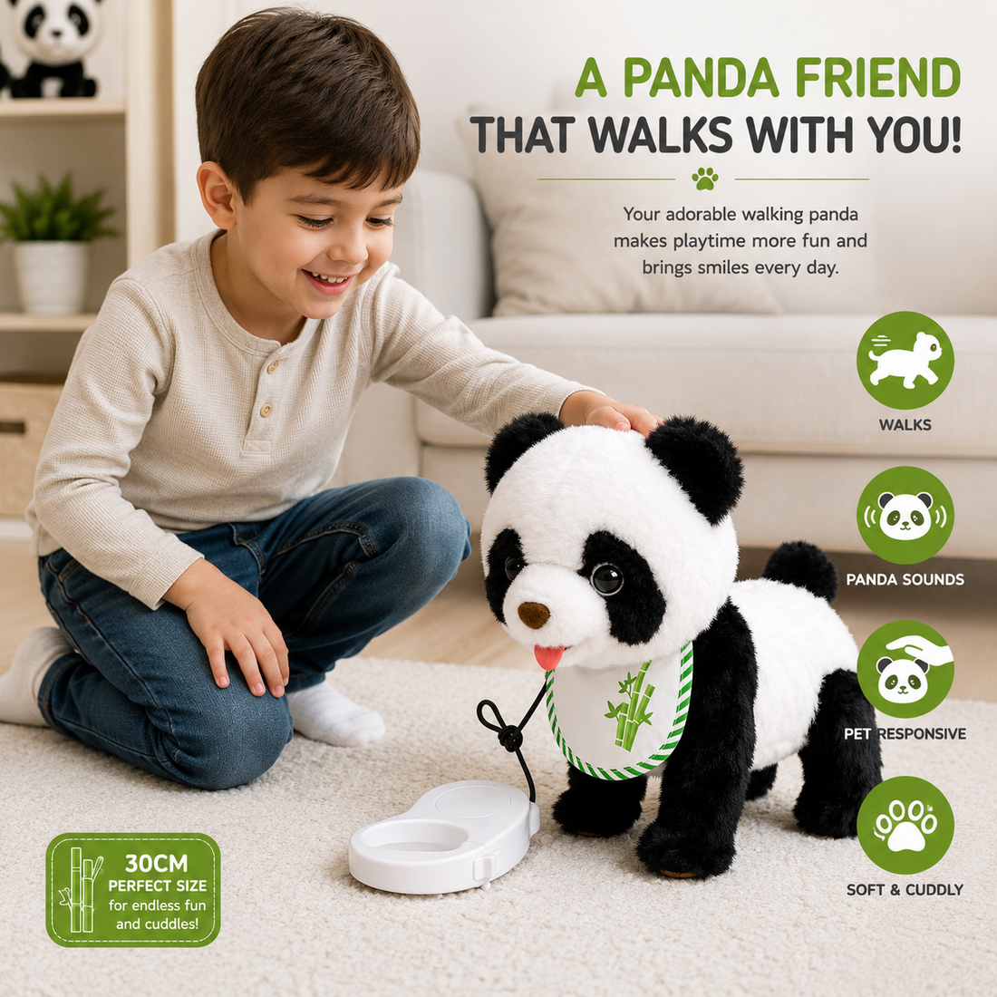 Walking Panda Plush Toy