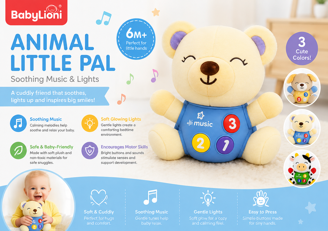 Animal Little Pal Musical Soft Toy for Babies
