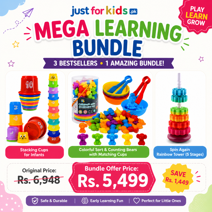 3-in-1 Early Learning Bundle – Stacking, Spinning & Sorting