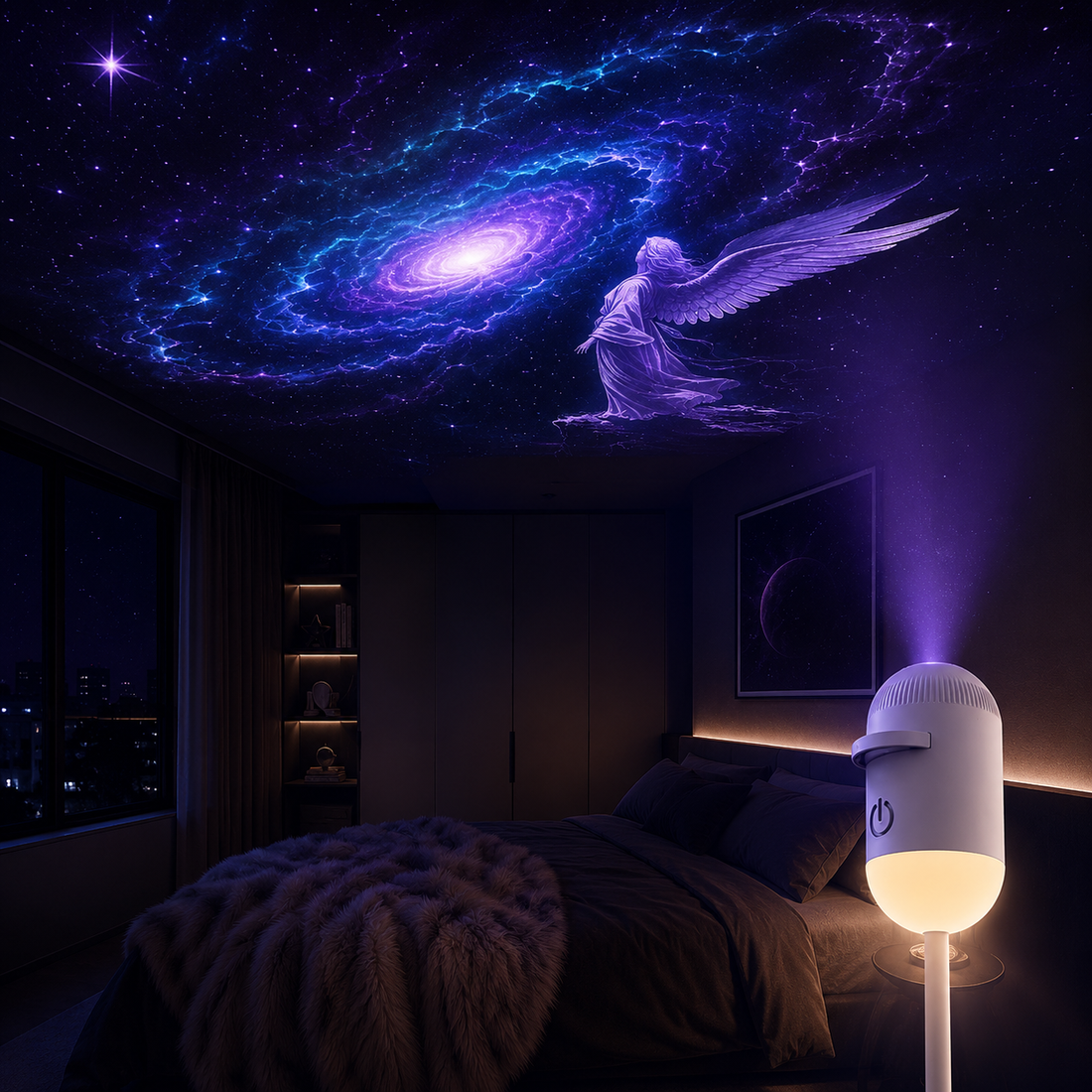 Galaxy Projector Lamp for Kids & Rooms – Aurora LED Projector