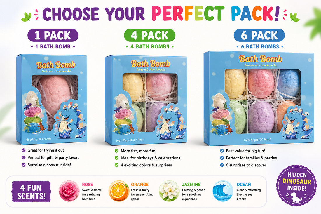 Dinosaur Surprise Bath Bombs for Kids