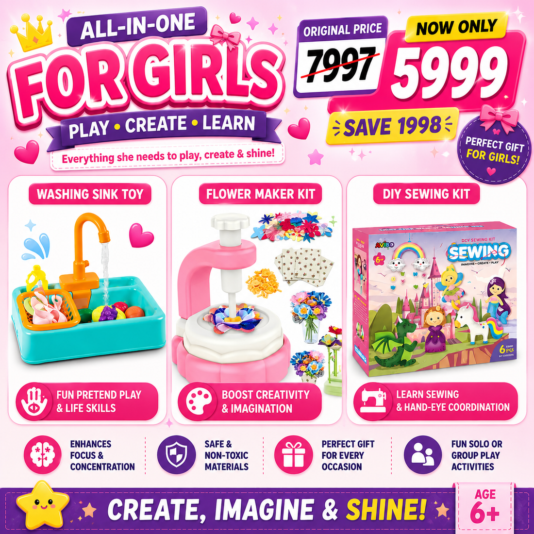 Creative Playtime Bundle – 3 Activities