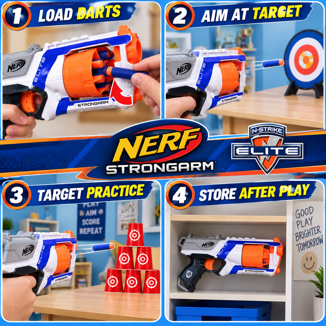 Nerf Strongarm Toy Blaster