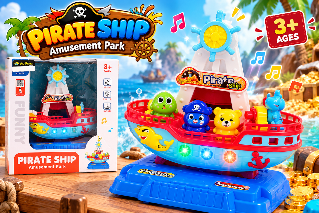 Pirate Ship Amusement Park Playset